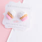 Scented Cupcake Stud Earring -Light Pink - Decadent Minis