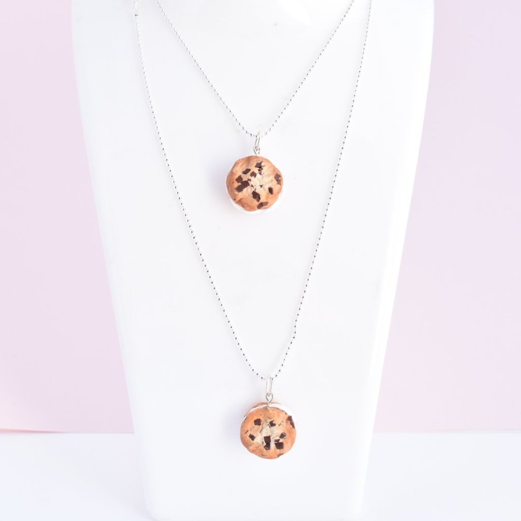 Scented Chocolate Chip Cookie Necklace - Decadent Minis