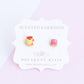 Scented Mrs. Pac-Man & Pinky Sugar Cookie Earrings - Decadent Minis