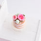 Scented 1:12 Dollhouse Miniature Vanilla Macaron Naked Cake - Decadent Minis