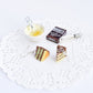 Scented Chocolate Cake Earrings - Decadent Minis