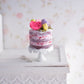Scented 1:12 Dollhouse Miniature Red Velvet Macaron Naked Cake - Decadent Minis