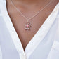 Scented Gingerbread Man Necklace - Pink Christmas Bow - Decadent Minis