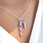 Scented Rainbow Candy Cane Necklace - Decadent Minis