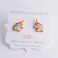 Scented Mini Unicorn Sugar Cookie Stud Earrings - Decadent Minis