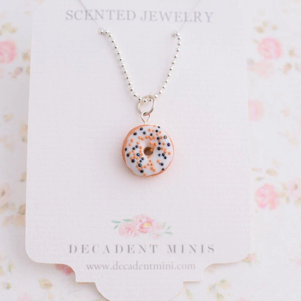 Scented Halloween Funfetti Donut Necklace - Decadent Minis
