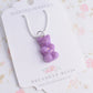 Scented Opal Gummy Bear Necklace Pastel - Decadent Minis