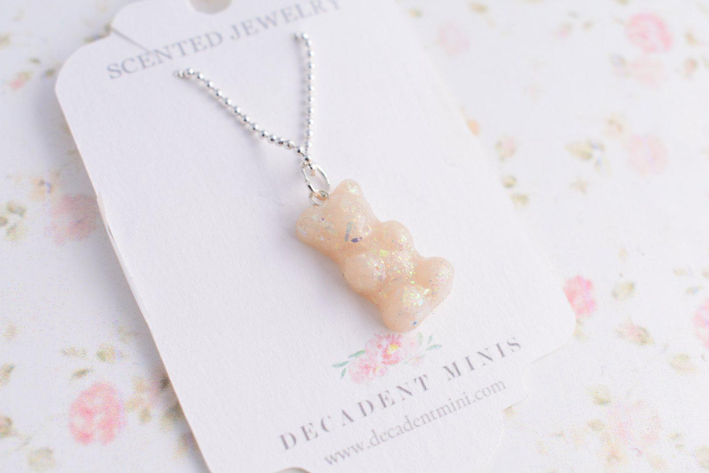 Scented Opal Gummy Bear Necklace - Decadent Minis