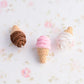 Scented Strawberry Soft Serve Ice Cream Cone Necklace - Decadent Minis