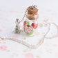 Scented Christmas Macaron Jar Necklace - Decadent Minis