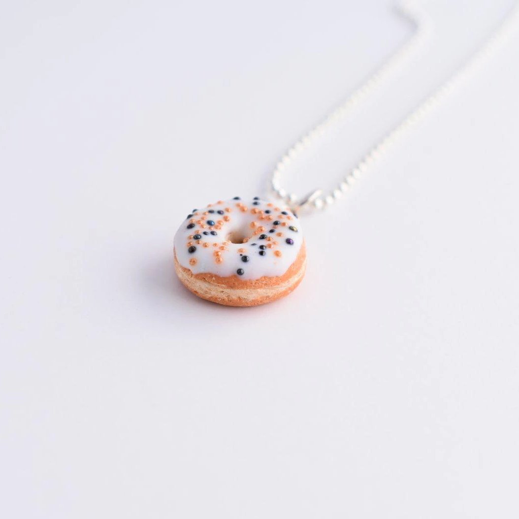 Scented Halloween Funfetti Donut Necklace - Decadent Minis