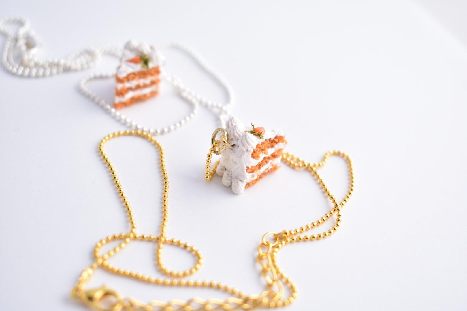 Scented Carrot Cake Necklace - Decadent Minis