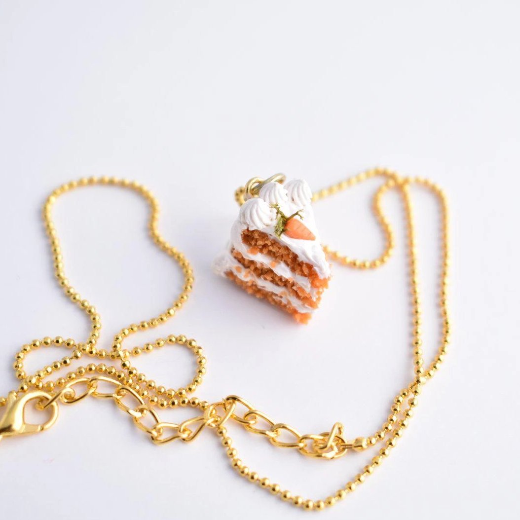 Scented Carrot Cake Necklace - Decadent Minis