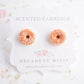 Scented Sugar Donut Earrings - Decadent Minis