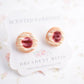 Scented Raspberry Jam Cookie Earrings - Decadent Minis