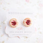 Scented Raspberry Jam Cookie Earrings - Decadent Minis