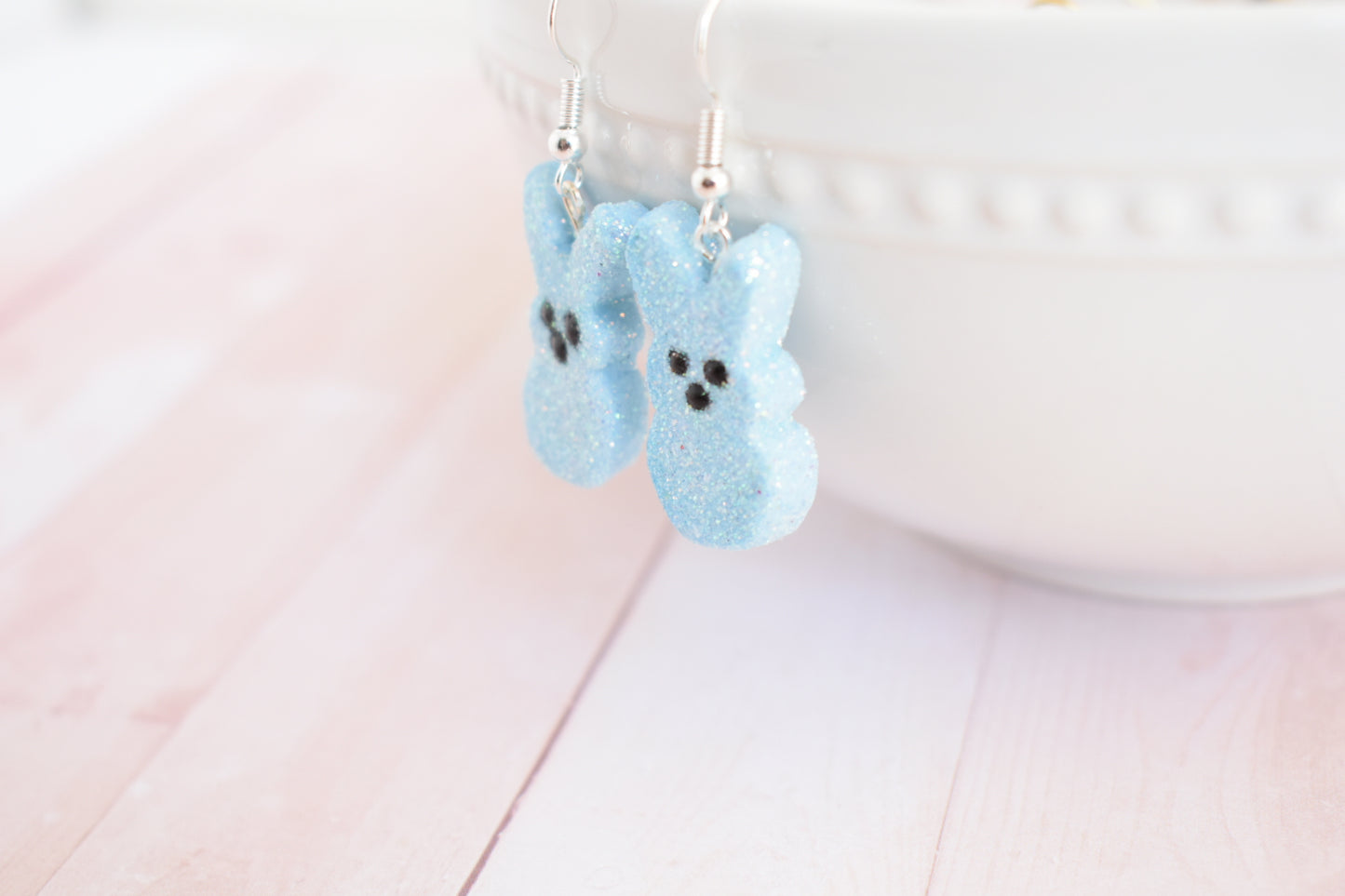 Scented Bunny Peeps Dangle Earrings - Decadent Minis