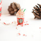 Scented Starbucks Inspired Christmas Frappuccino Charm Necklace-LIMITED EDITION - Decadent Minis