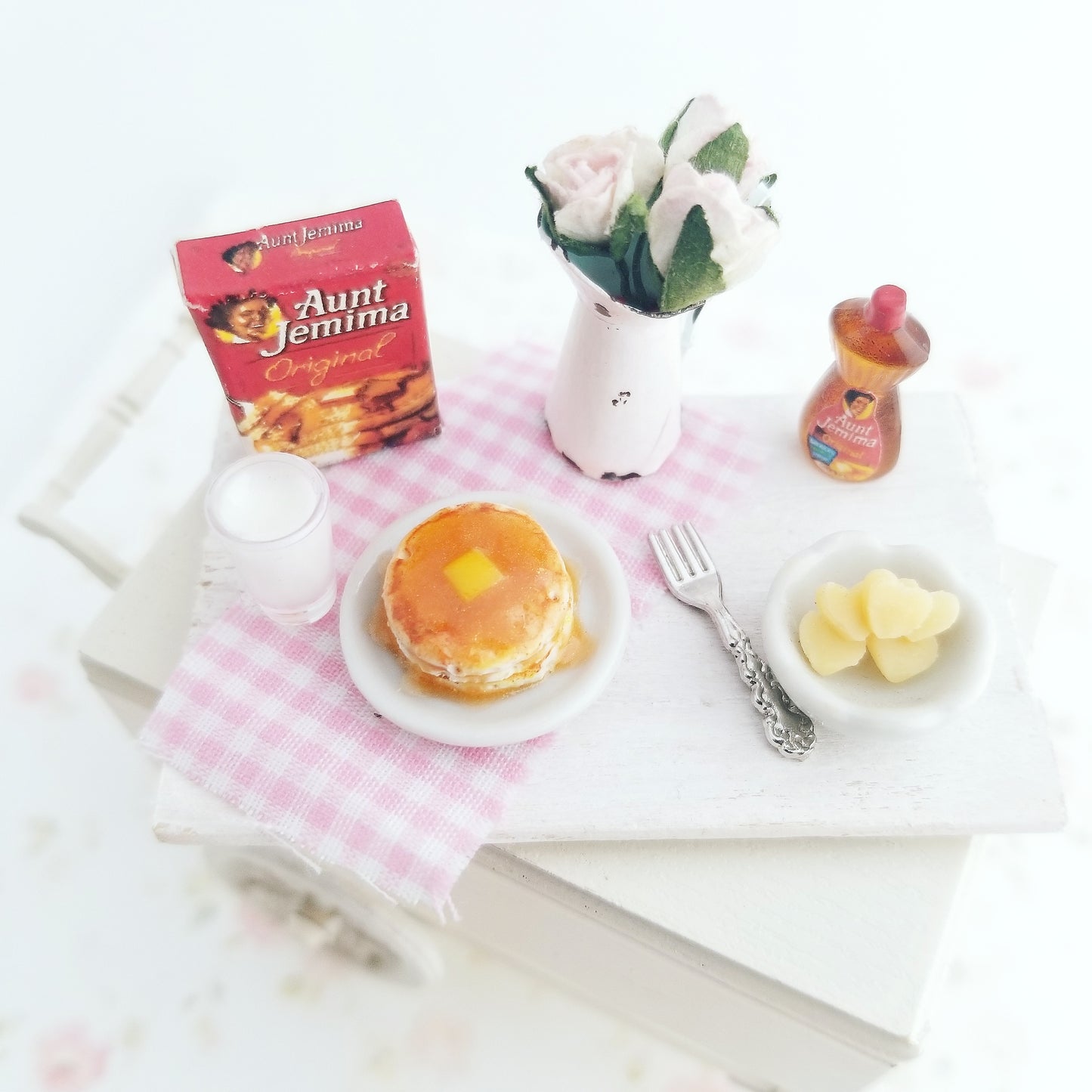 1:12 Scale Scented Miniature Pancake Set - Decadent Minis