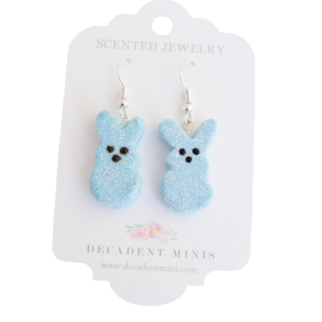 Scented Bunny Peeps Dangle Earrings - Decadent Minis