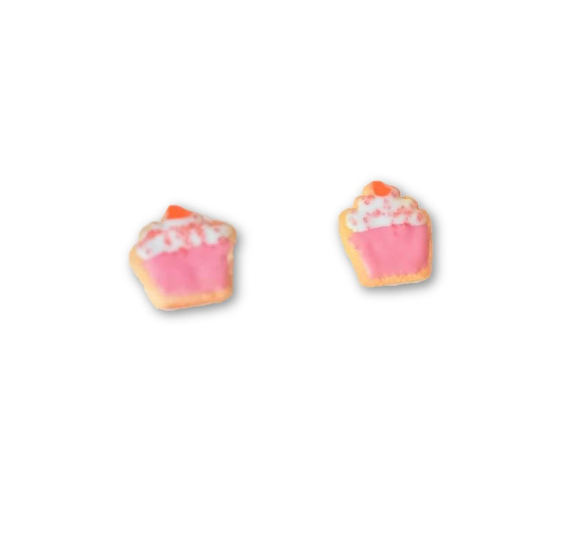 Scented Cupcake Sugar Cookie Stud Earrings - Decadent Minis