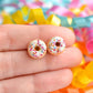 Scented Funfetti Donut Earrings - Decadent Minis
