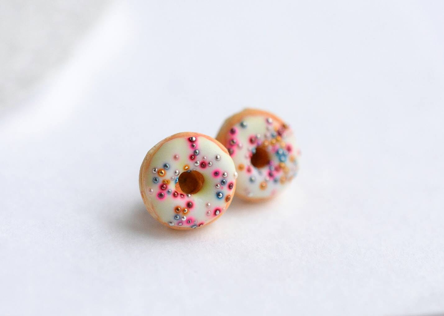 Scented Funfetti Donut Earrings - Decadent Minis