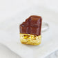 24kt Golden Chocolate Bar Ring - Decadent Minis