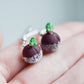 Scented Sugar Plum Earrings - Decadent Minis