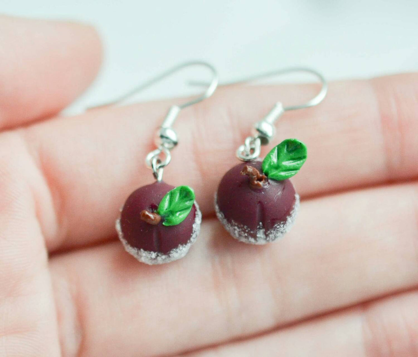 Scented Sugar Plum Earrings - Decadent Minis