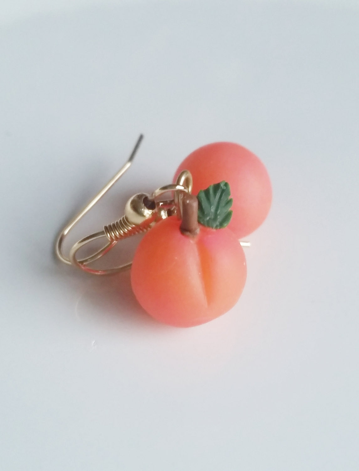 Scented Georgia Peach Earrings - Decadent Minis