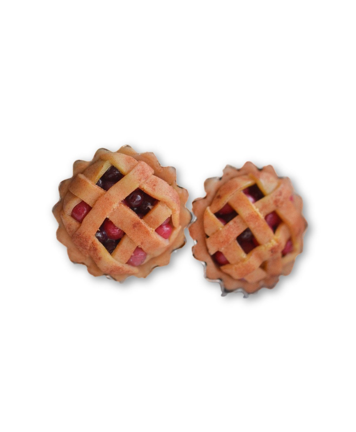 Old fashioned Cherry Pie earrings - Decadent Minis