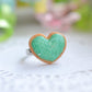 Sugar cookie ring - Aqua blue-Polymer clay miniature food jewelry-Sugar cookie collection - Decadent Minis