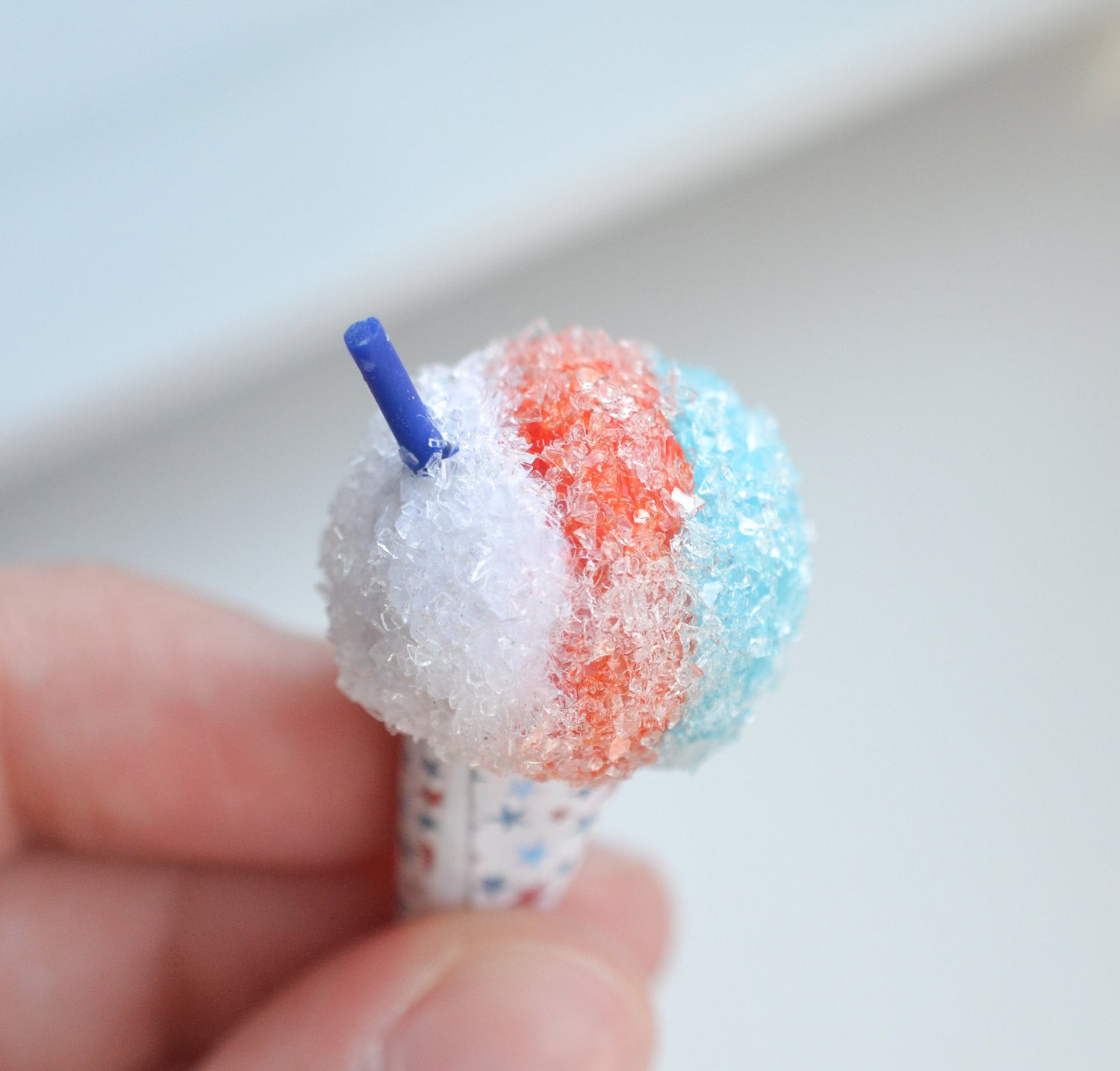 Fourth of July Scented Snow Cone Charm - Decadent Minis