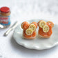 Scented Peanut Butter and Banana Sandwich Earrings - Decadent Minis