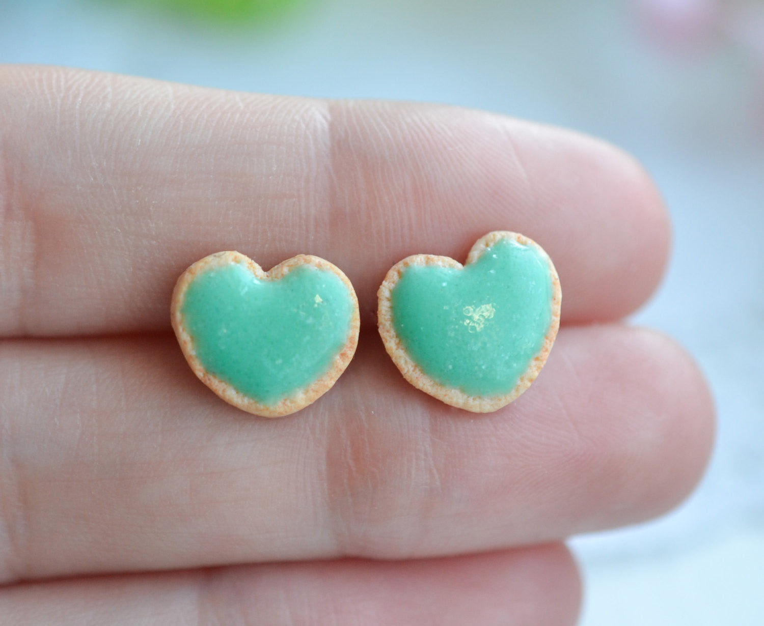 Scented Mint Sugar Cookie Earrings - Decadent Minis
