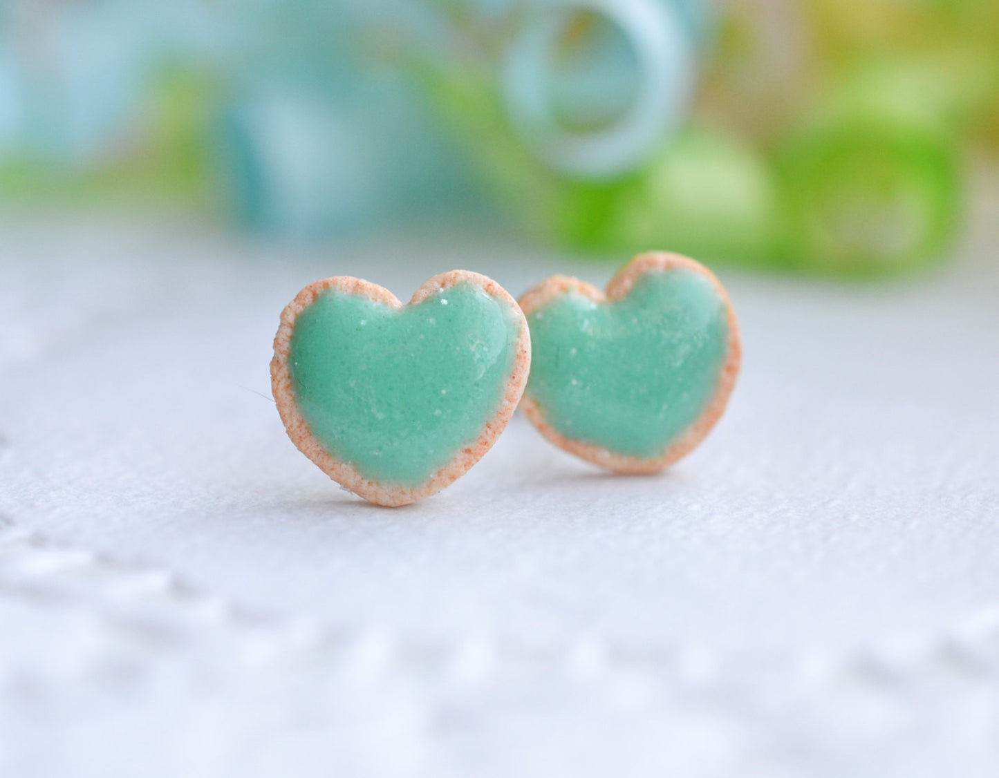 Scented Mint Sugar Cookie Earrings - Decadent Minis
