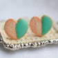 Scented Mint Dipped Sugar Cookie Stud Earrings - Decadent Minis