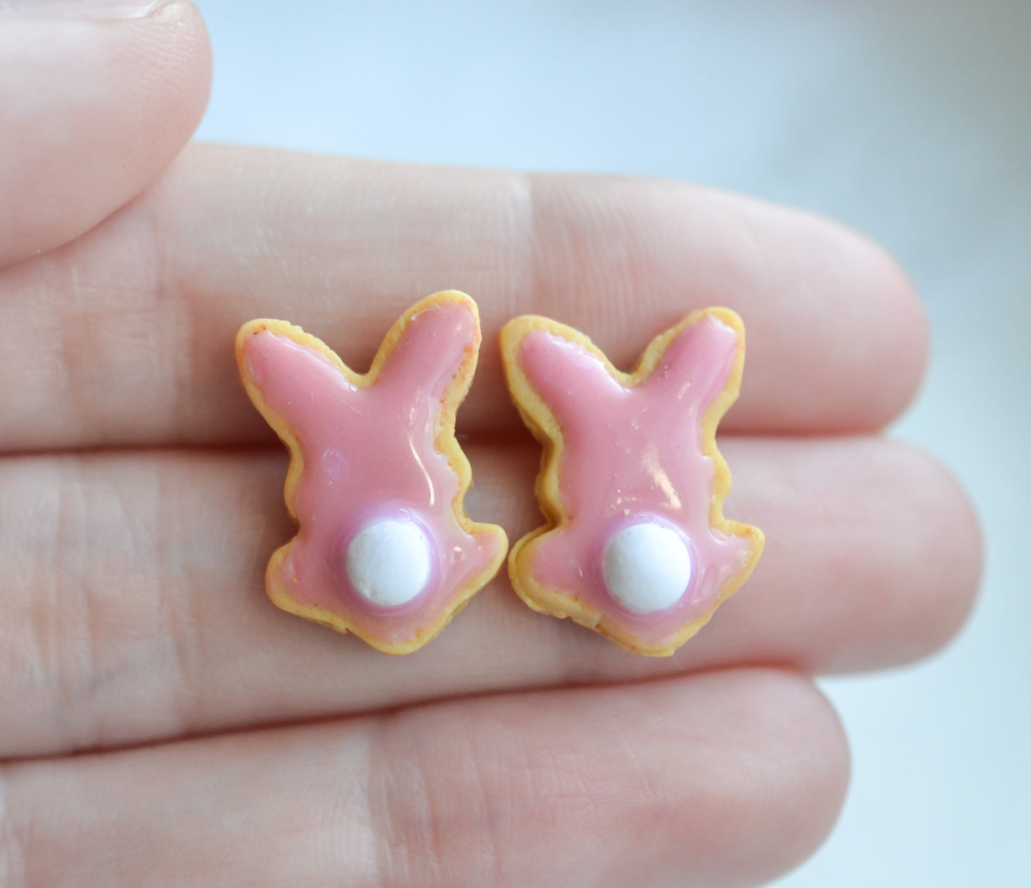 Scented Bunny Bum Sugar Cookie Earrings - Decadent Minis