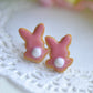 Scented Bunny Bum Sugar Cookie Earrings - Decadent Minis