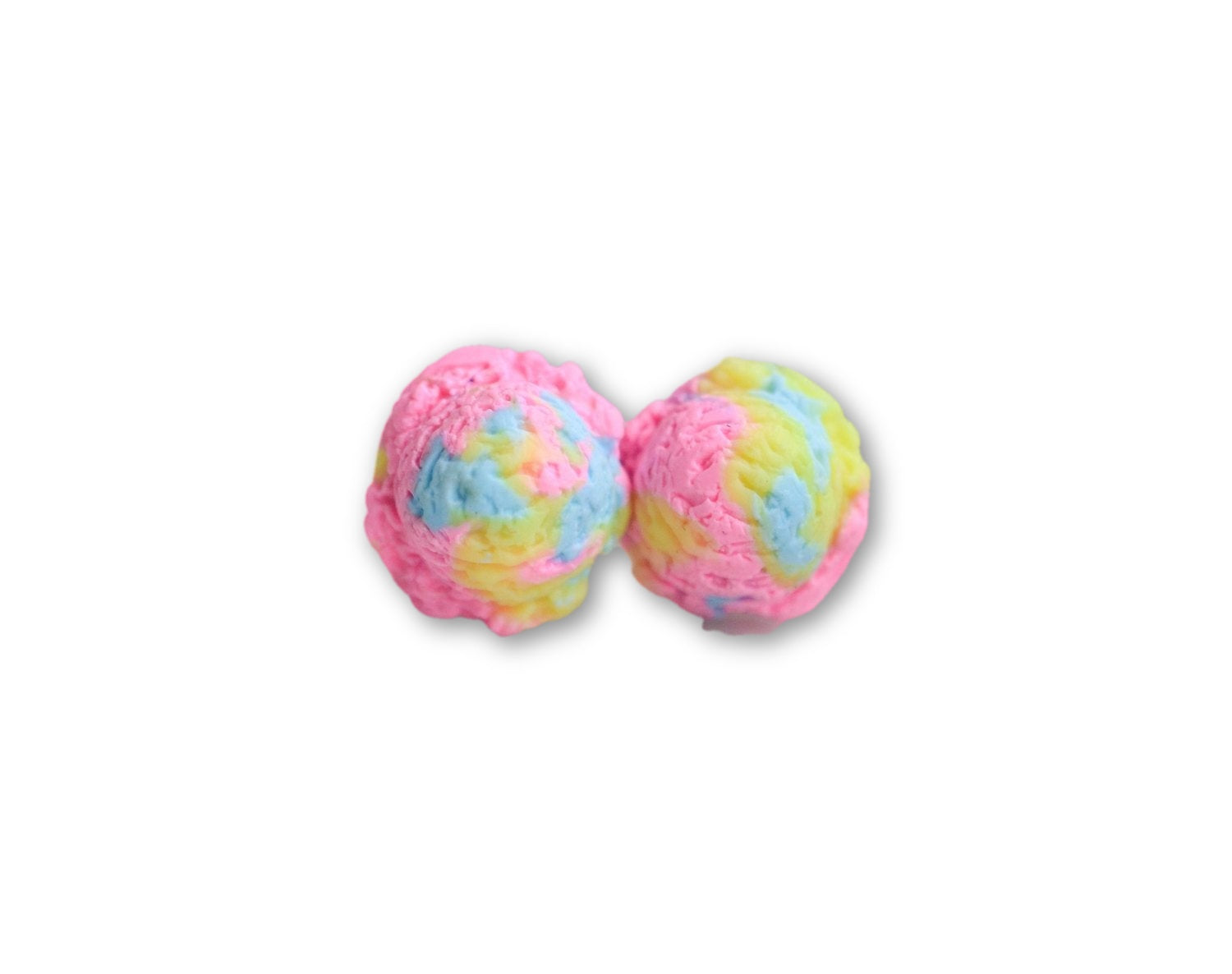 Scented Cotton Candy Ice Cream Scoop Earrings-Pink - Decadent Minis
