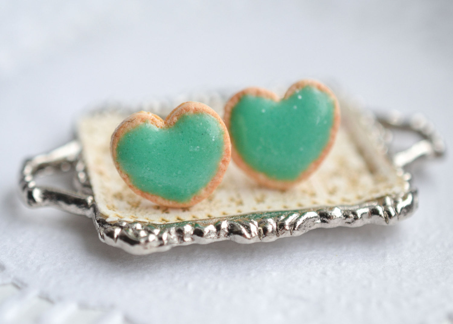 Scented Mint Sugar Cookie Earrings - Decadent Minis