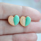 Scented Mint Dipped Sugar Cookie Stud Earrings - Decadent Minis