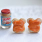 Peanut Butter Sandwich Earring Studs-Scented - Decadent Minis