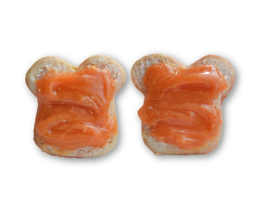 Peanut Butter Sandwich Earring Studs-Scented - Decadent Minis