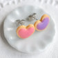 Scented Pink & Purple Sugar Cookie Earrings - Decadent Minis