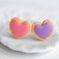 Scented Pink & Purple Sugar Cookie Earrings - Decadent Minis