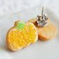 Scented Pumpkin Sugar Cookie Earrings - Decadent Minis
