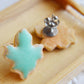 Mint Leaf Sugar Cookie Earrings-Sugar cookie collection-Scented-Miniature food jewelry Thanksgiving - Decadent Minis