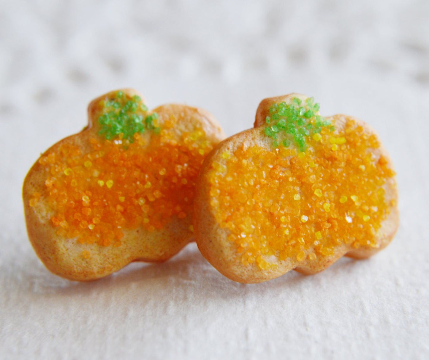 Scented Pumpkin Sugar Cookie Earrings - Decadent Minis
